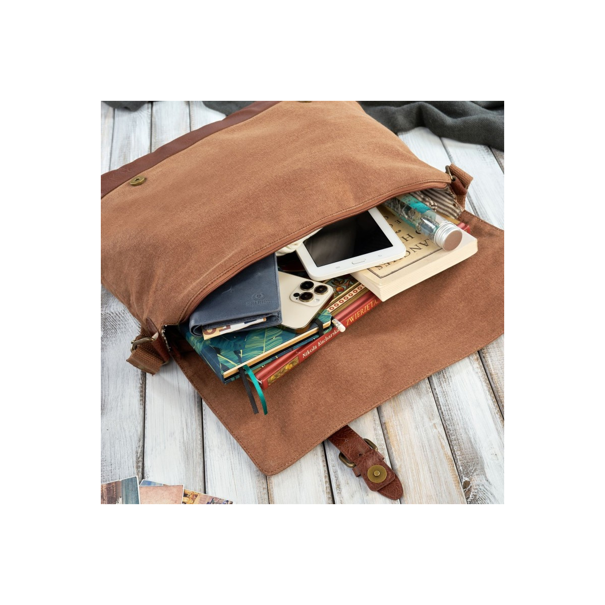 Pánska hnedá aktovka Paolo Peruzzi "MELVIN"