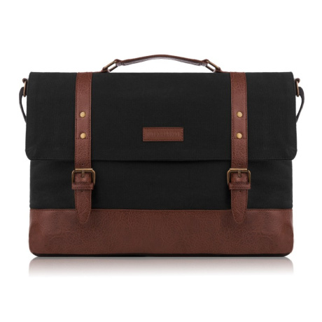 Pánska čierno-hnedá aktovka Paolo Peruzzi "MELVIN"