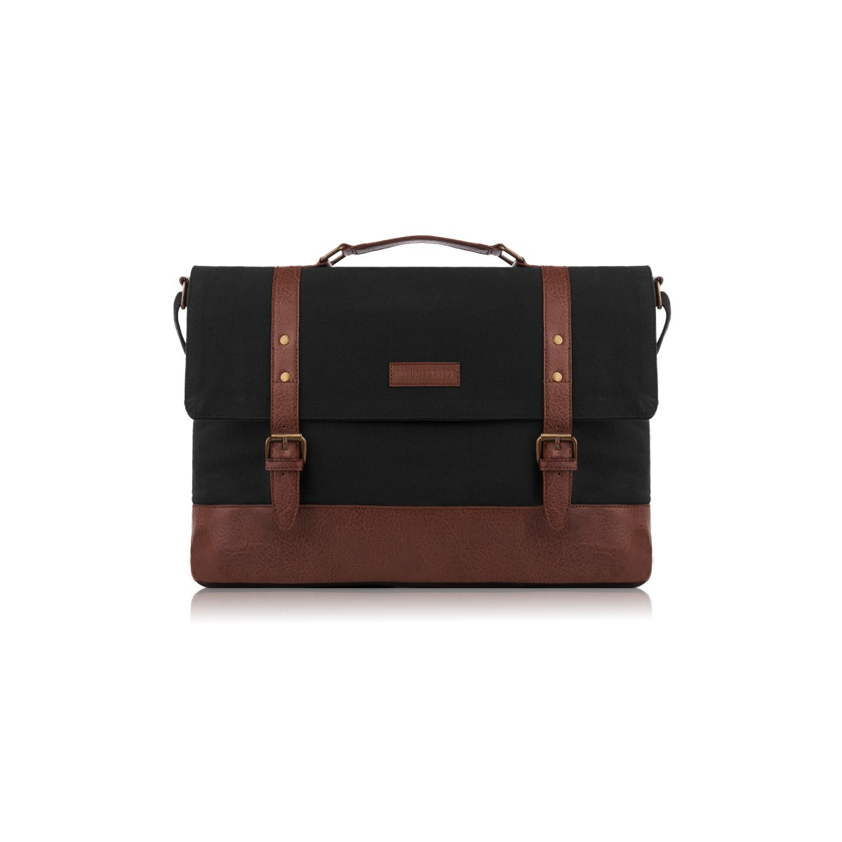 Pánska čierno-hnedá aktovka Paolo Peruzzi "MELVIN"