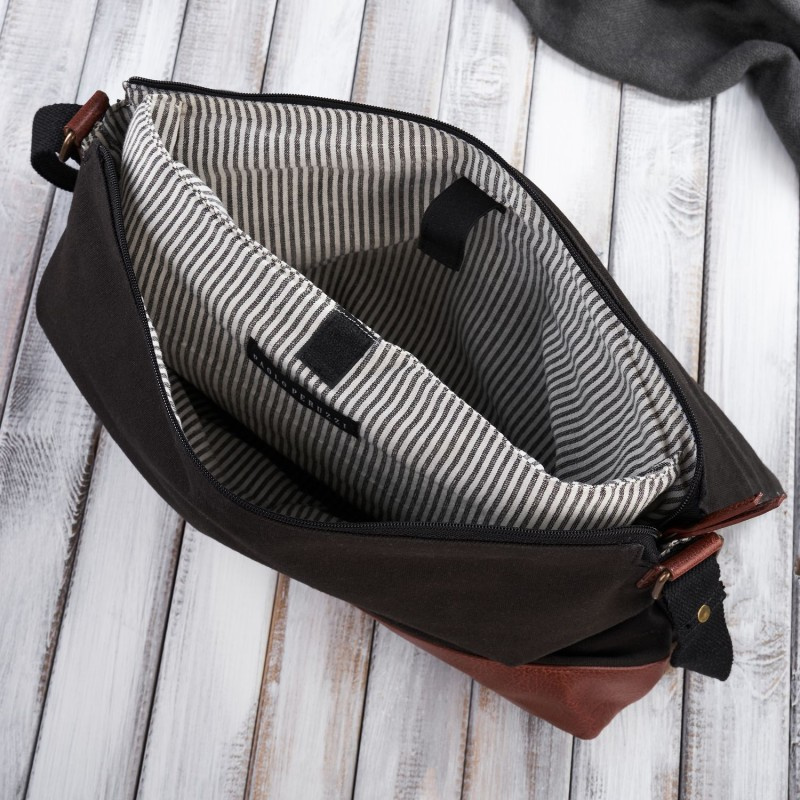 Pánska čierno-hnedá aktovka Paolo Peruzzi "MELVIN"