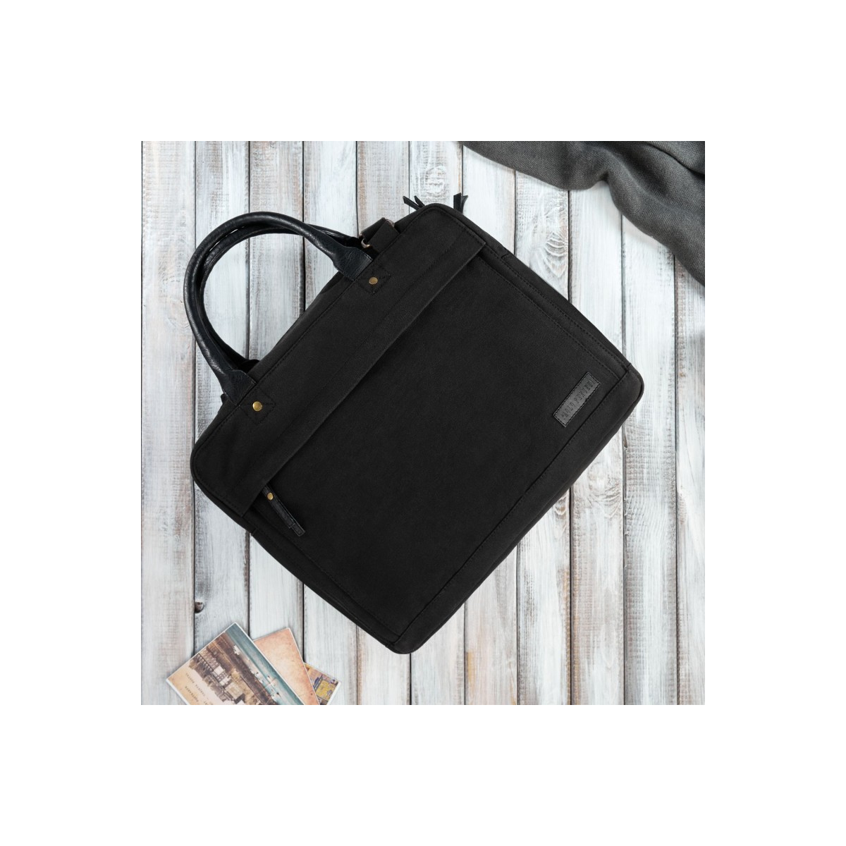 Pánska čierna taška na notebook Paolo Peruzzi "MANUEL"