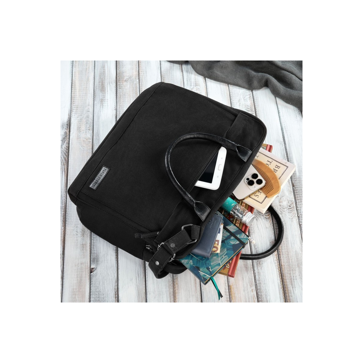 Pánska čierna taška na notebook Paolo Peruzzi "MANUEL"