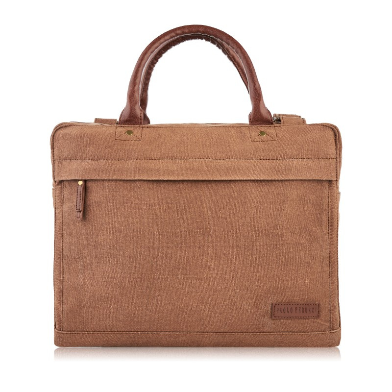 Pánska hnedá taška na notebook Paolo Peruzzi "MANUEL"