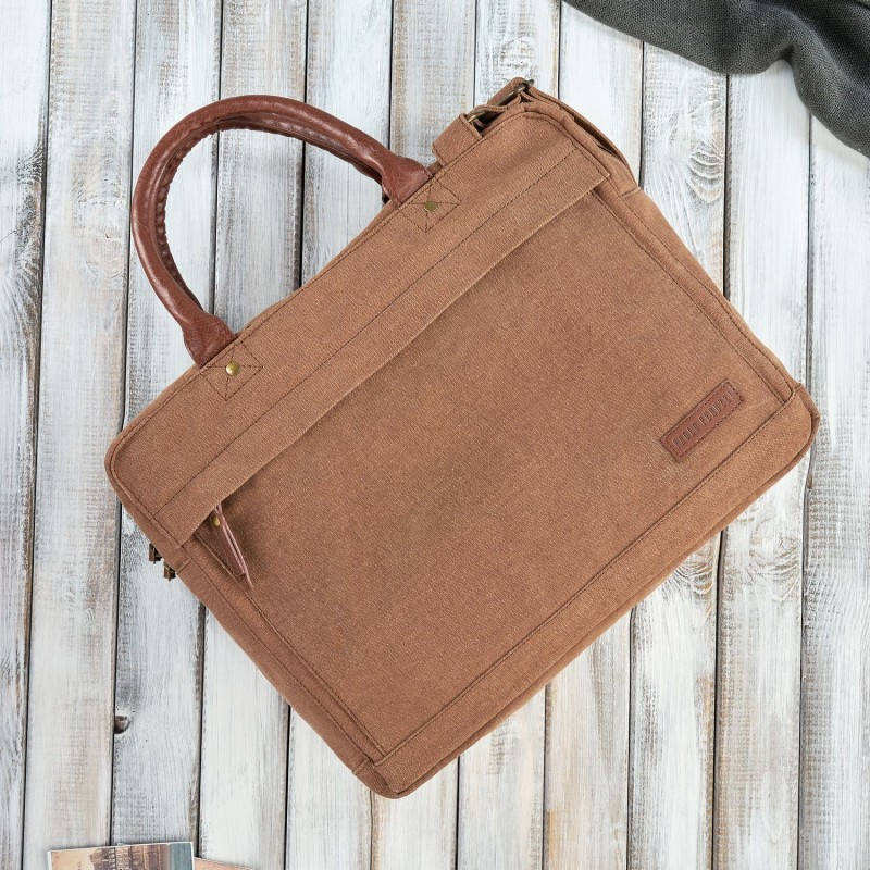 Pánska hnedá taška na notebook Paolo Peruzzi "MANUEL"