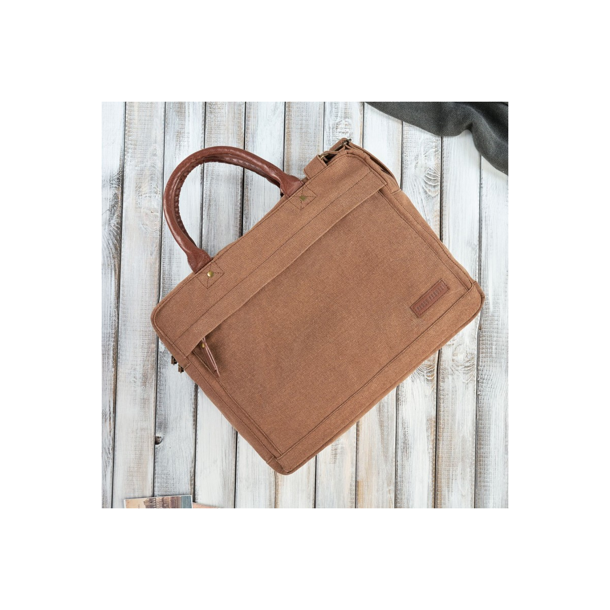 Pánska hnedá taška na notebook Paolo Peruzzi "MANUEL"