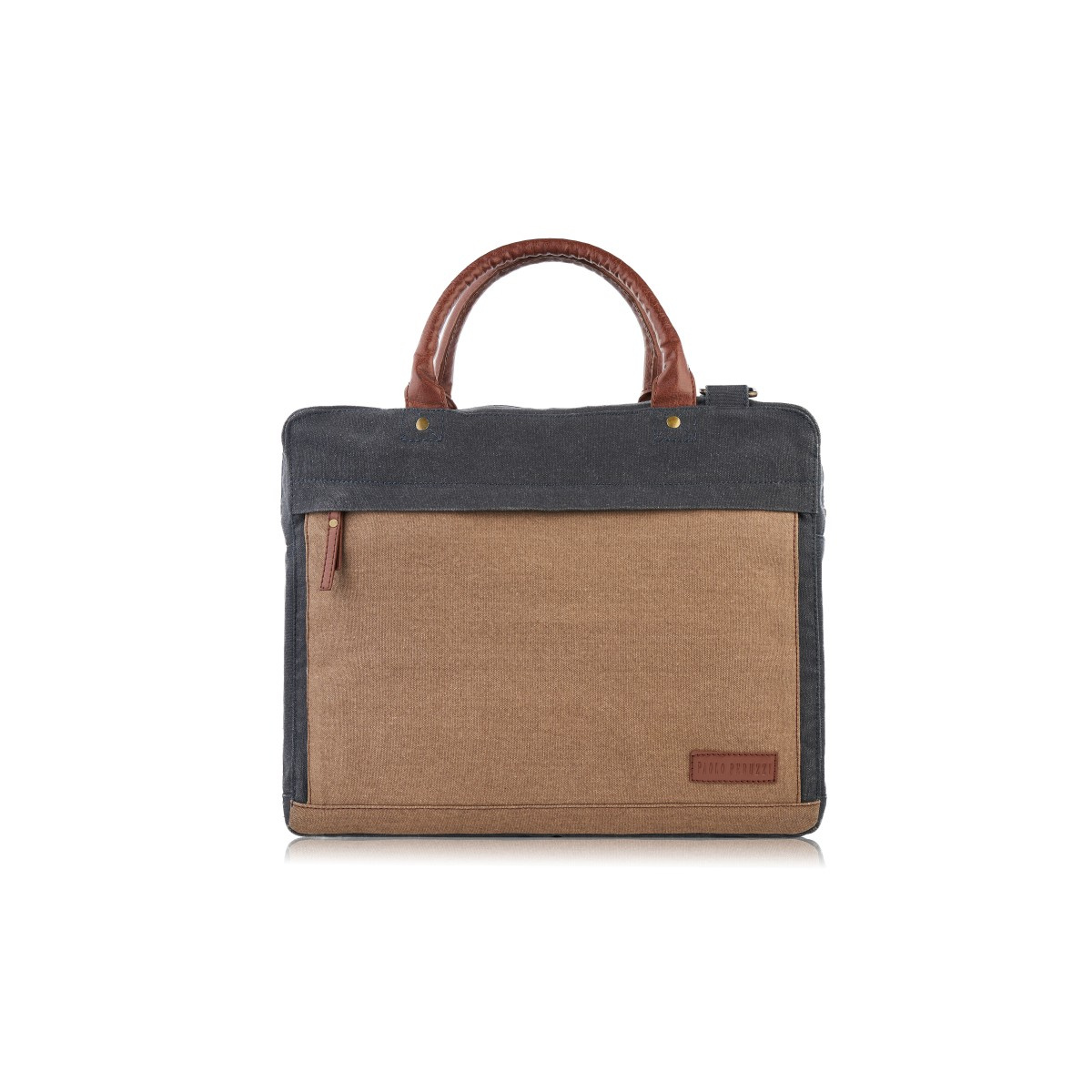 Pánska čierno-hnedá taška na notebook Paolo Peruzzi "MANUEL"