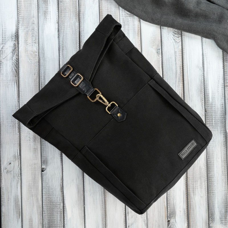 Pánsky čierny batoh Paolo Peruzzi "MAURICIO"