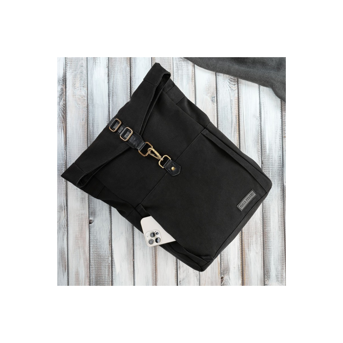 Pánsky čierny batoh Paolo Peruzzi "MAURICIO"