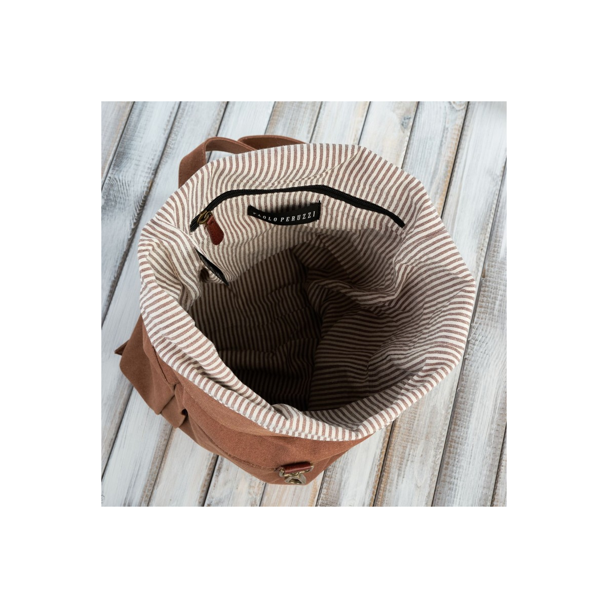 Pánsky hnedý batoh Paolo Peruzzi "MAURICIO"