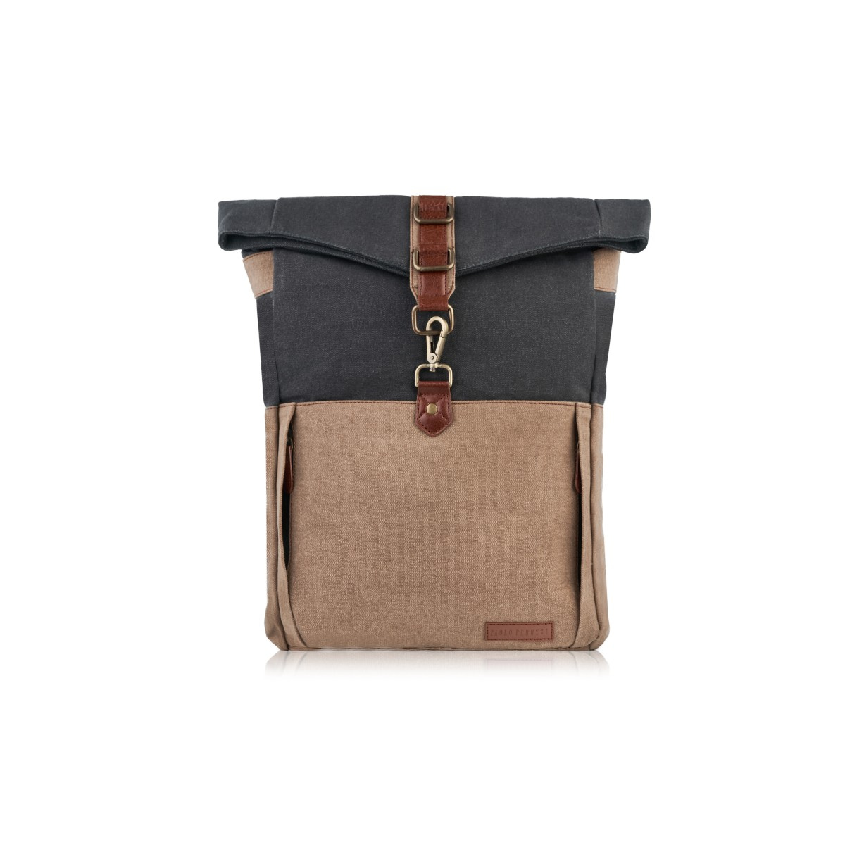 Pánsky béžovo-čierny batoh Paolo Peruzzi "MAURICIO"