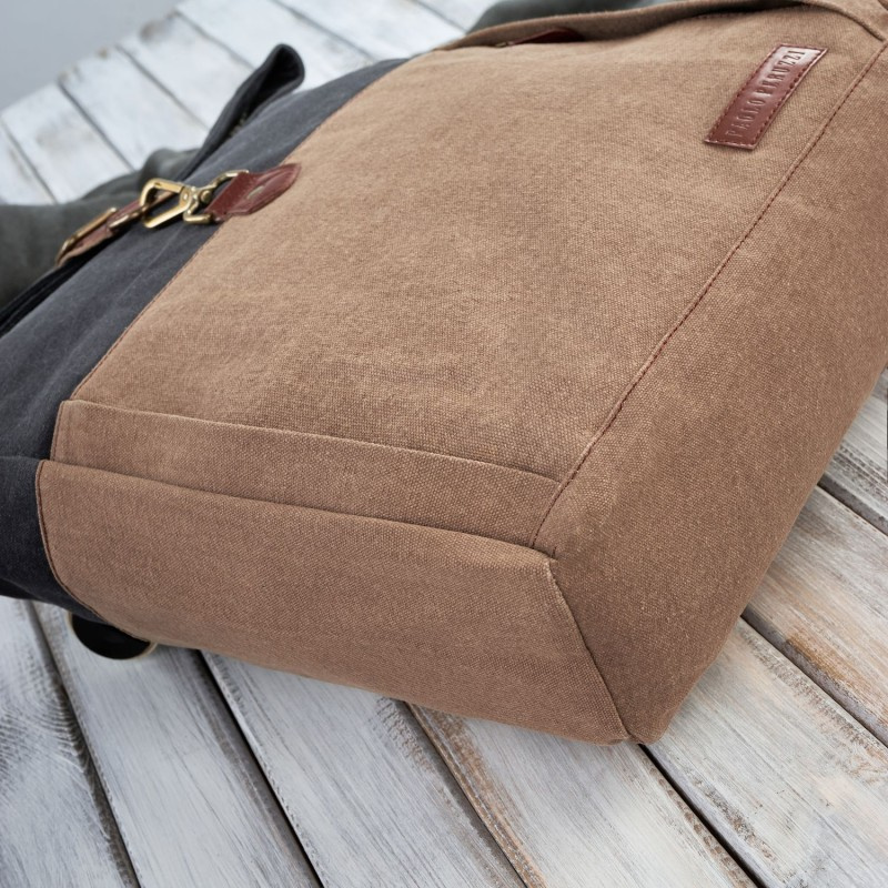 Pánsky béžovo-čierny batoh Paolo Peruzzi "MAURICIO"