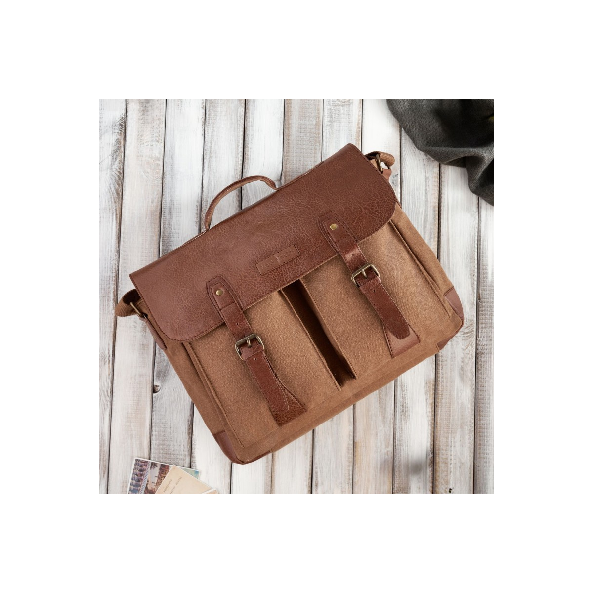 Pánska hnedá aktovka Paolo Peruzzi "AMADEUS"