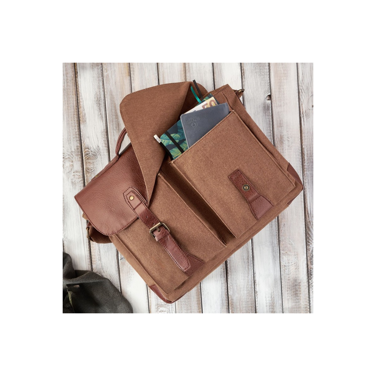 Pánska hnedá aktovka Paolo Peruzzi "AMADEUS"