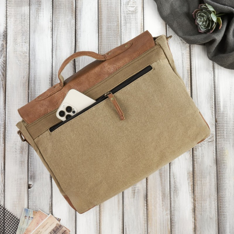 Pánska béžovo-hnedá aktovka Paolo Peruzzi "AMADEUS"