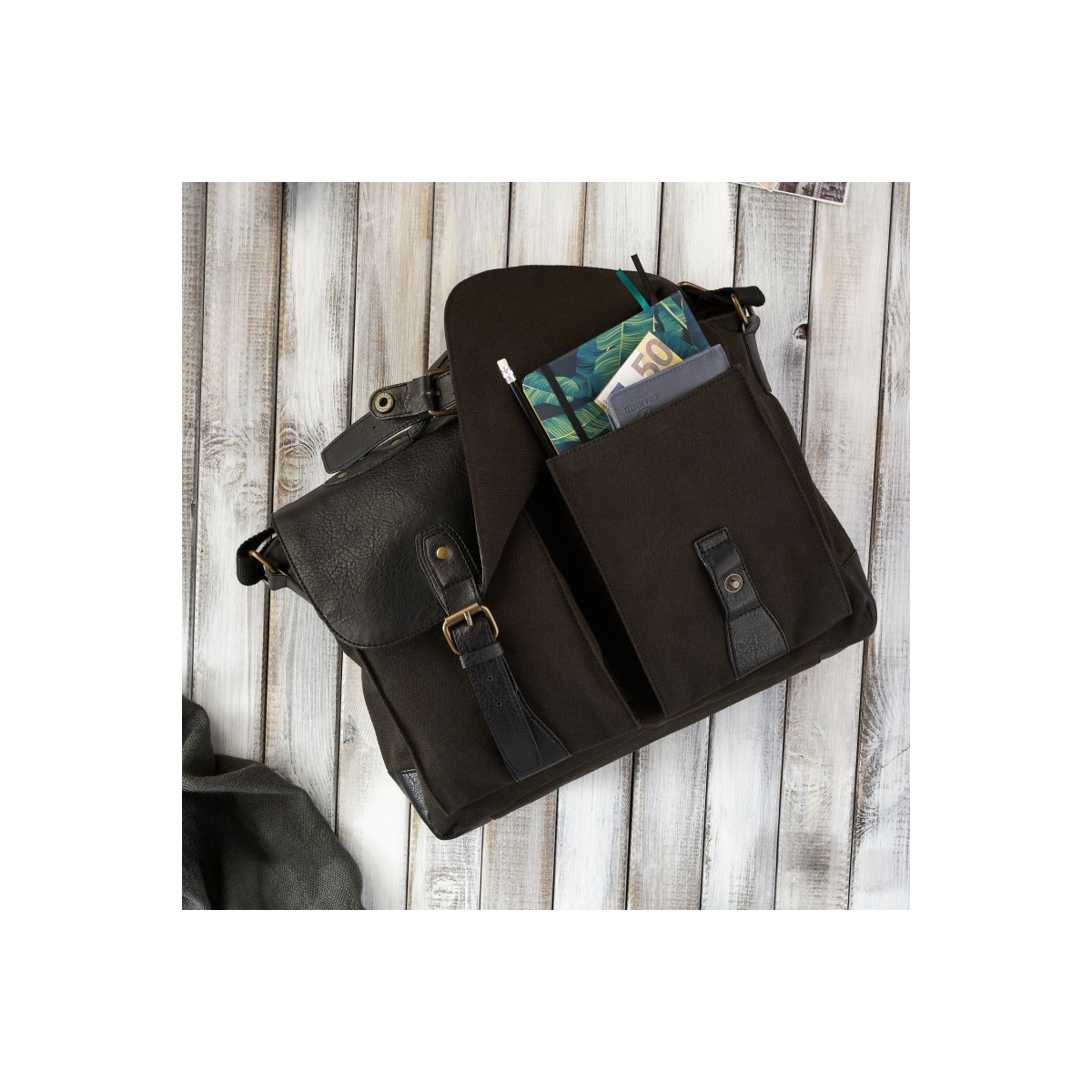 Pánska čierna aktovka Paolo Peruzzi "AMADEUS"