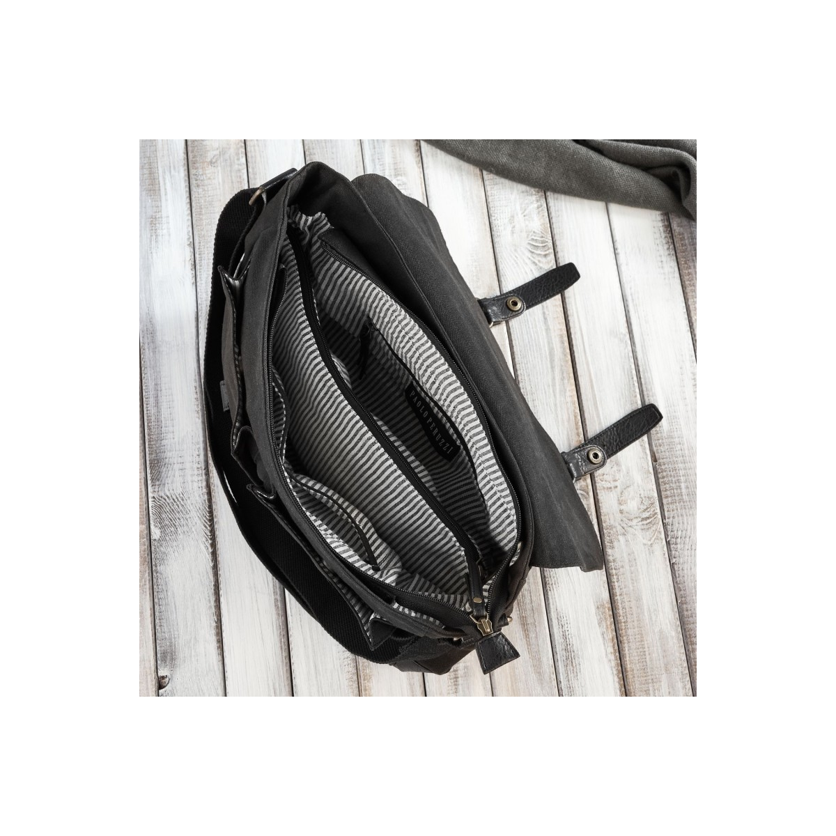 Pánska čierna aktovka Paolo Peruzzi "AMADEUS"