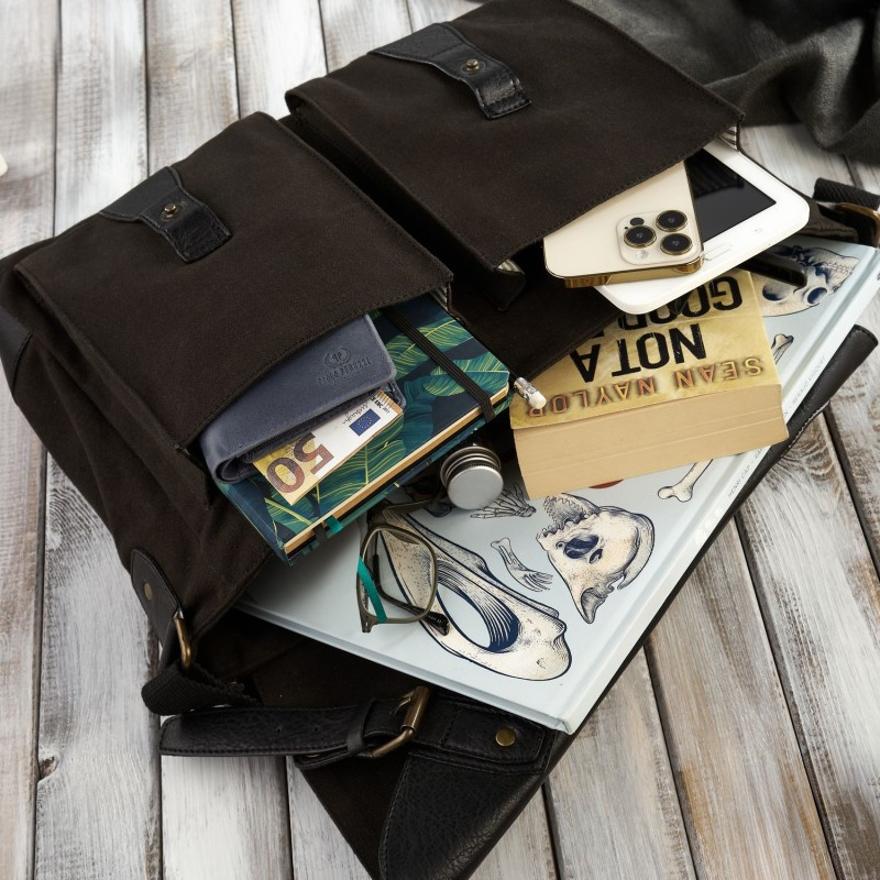 Pánska čierna aktovka Paolo Peruzzi "AMADEUS"