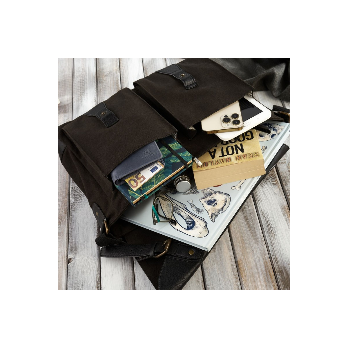 Pánska čierna aktovka Paolo Peruzzi "AMADEUS"