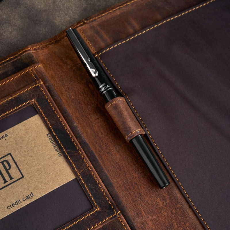 Kožený hnedý organizér Paolo Peruzzi "TRINIDAD"