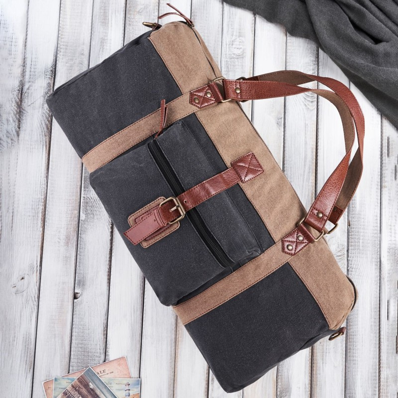 Pánska čierno-béžová taška Paolo Peruzzi "HOLDEN"