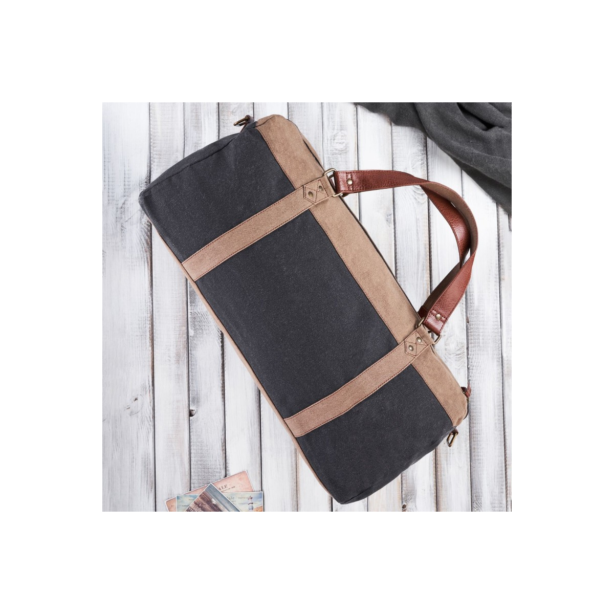 Pánska čierno-béžová taška Paolo Peruzzi "HOLDEN"