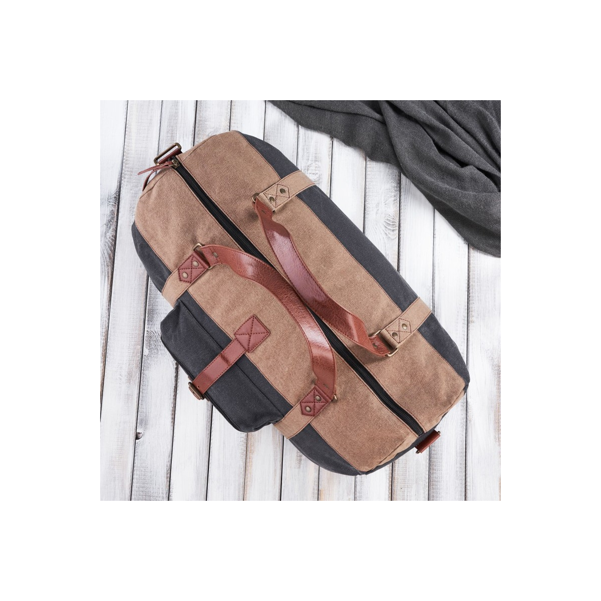 Pánska čierno-béžová taška Paolo Peruzzi "HOLDEN"