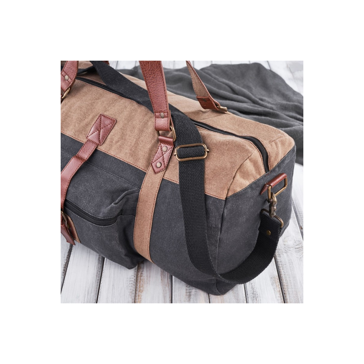 Pánska čierno-béžová taška Paolo Peruzzi "HOLDEN"