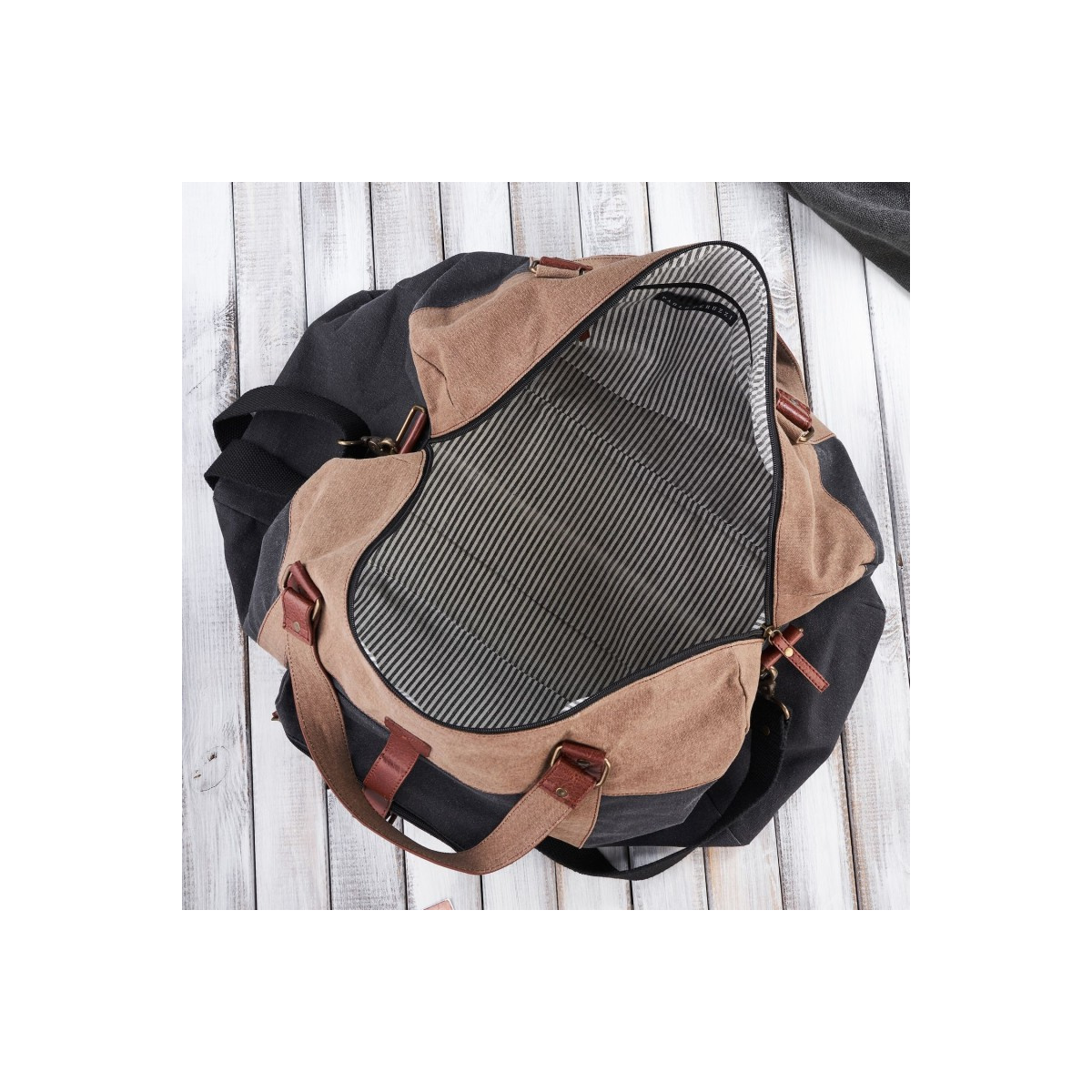 Pánska čierno-béžová taška Paolo Peruzzi "HOLDEN"