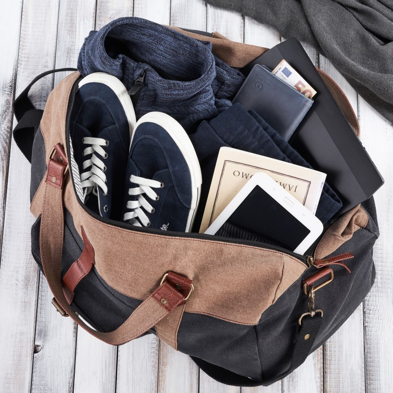 Pánska čierno-béžová taška Paolo Peruzzi "HOLDEN"