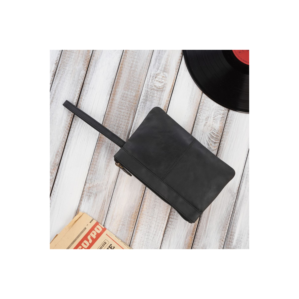 Kožená pánska čierna príručná taška Paolo Peruzzi "ODIN"