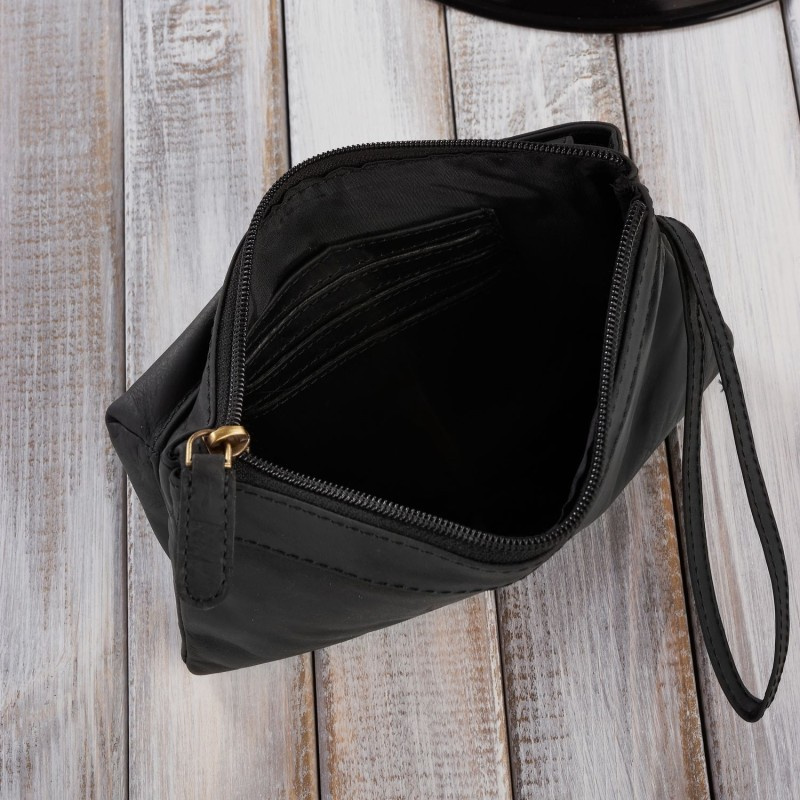 Kožená pánska čierna príručná taška Paolo Peruzzi "ODIN"