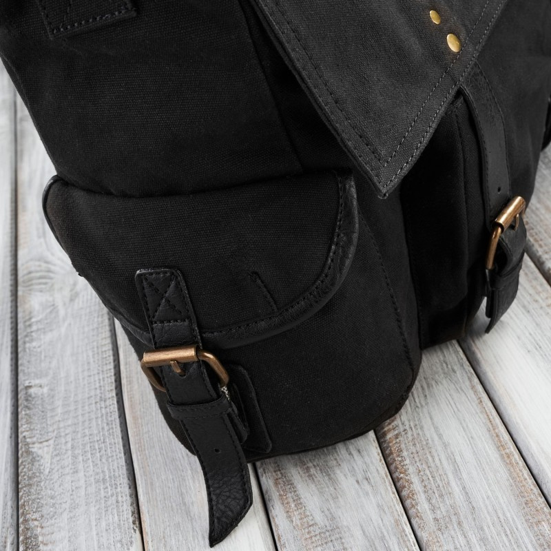 Pánska čierna taška na rameno Paolo Peruzzi "PEDRO"