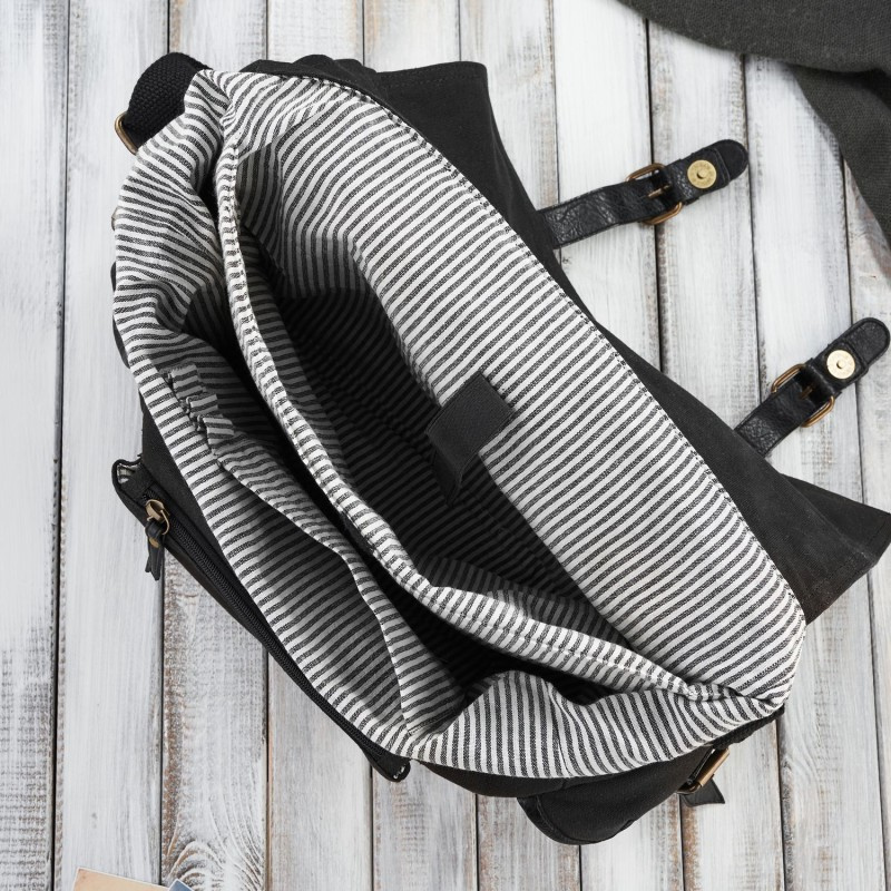 Pánska čierna taška na rameno Paolo Peruzzi "PEDRO"