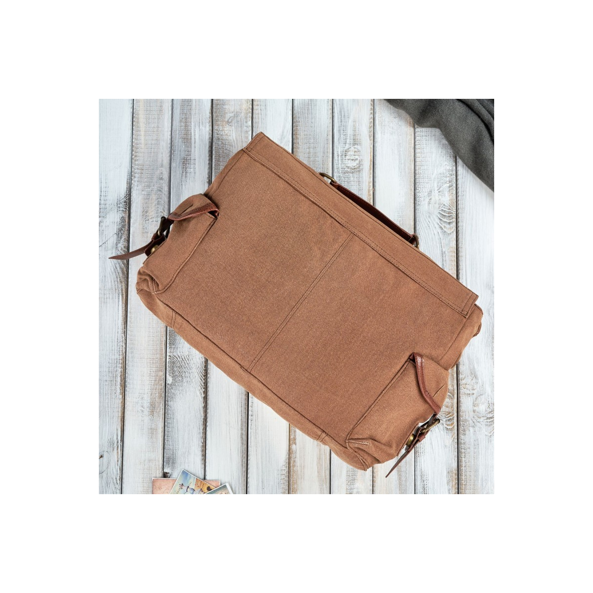 Pánska hnedá taška na rameno Paolo Peruzzi "PEDRO"