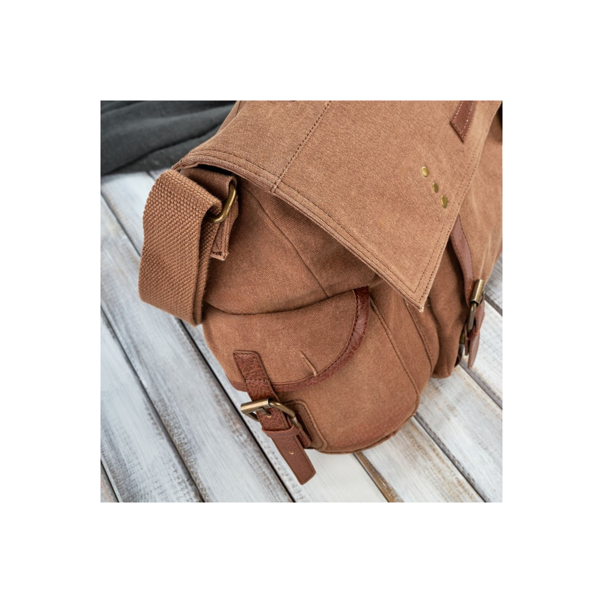 Pánska hnedá taška na rameno Paolo Peruzzi "PEDRO"