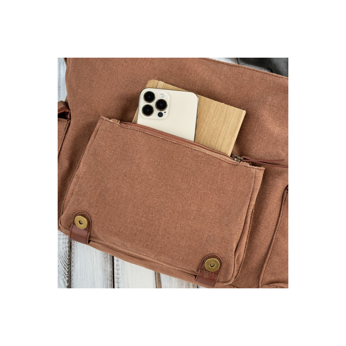 Pánska hnedá taška na rameno Paolo Peruzzi "PEDRO"