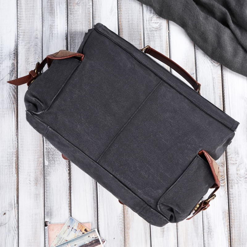 Pánska čierno-béžová taška na rameno Paolo Peruzzi "PEDRO"