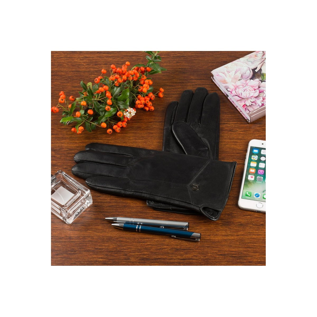 Kožené dámske čierne rukavice Beltimore "SELIA"