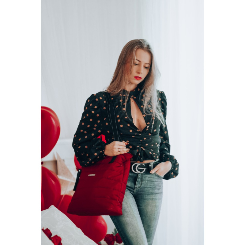 Bordová kabelka na rameno Beltimore "BELLA"