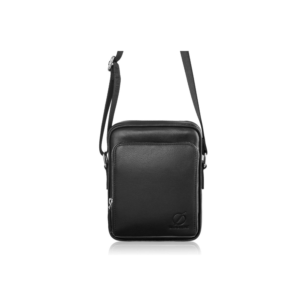 Kožená pánska čierna taška BRØDRENE