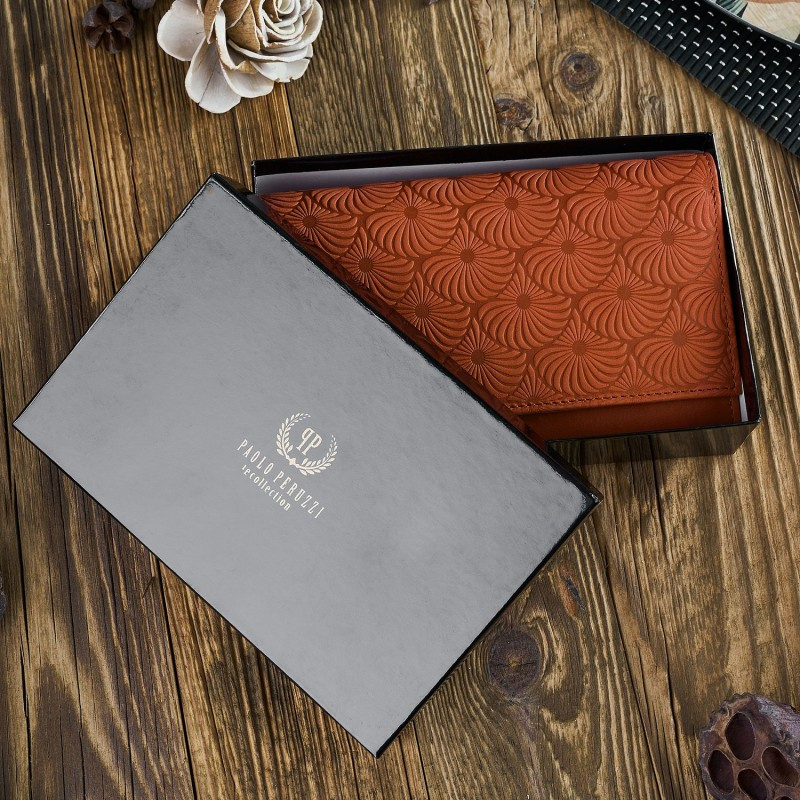 Kožená dámska oranžová peňaženka Paolo Peruzzi "ADENNA"