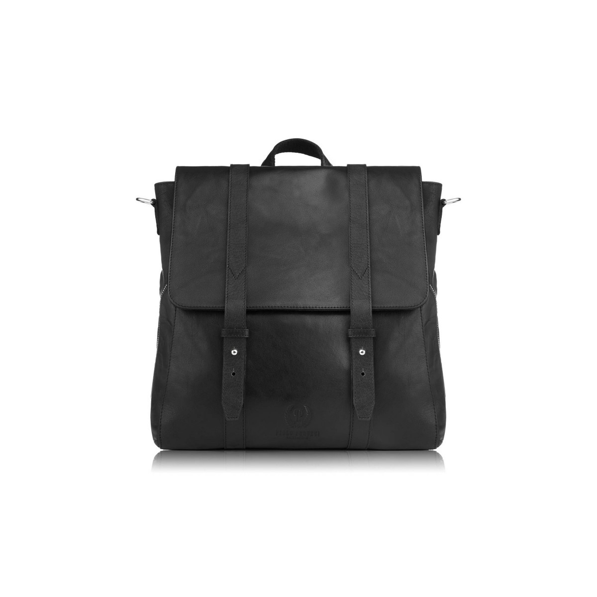 Kožený čierny batoh 2v1 Paolo Peruzzi "VENNI"