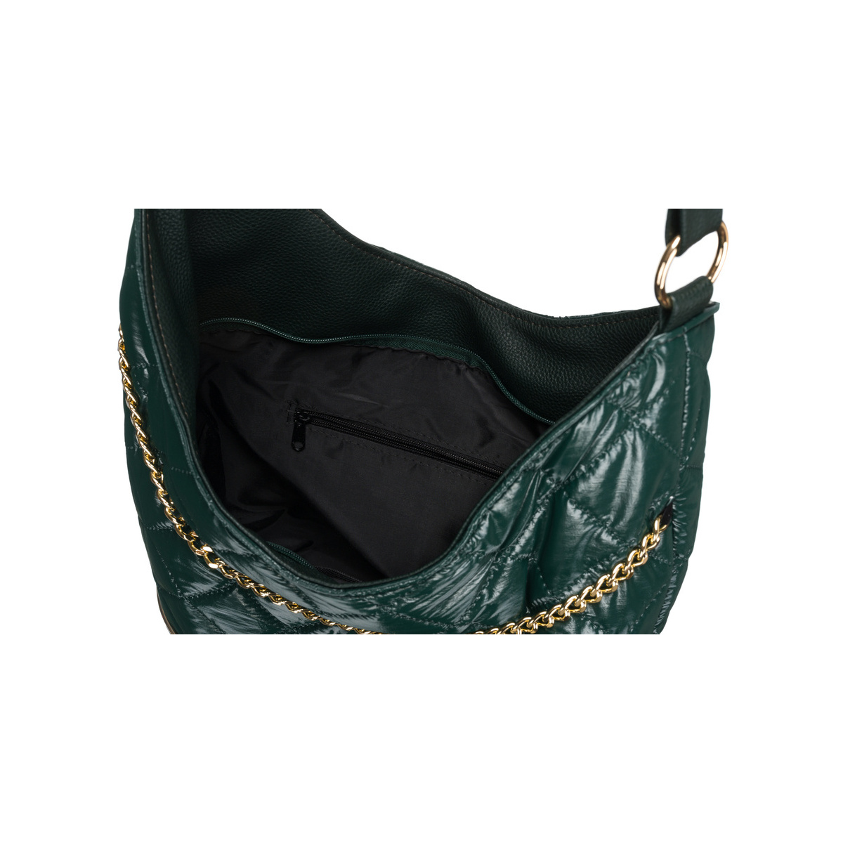 Dámska zelená kabelka na rameno AMADIS