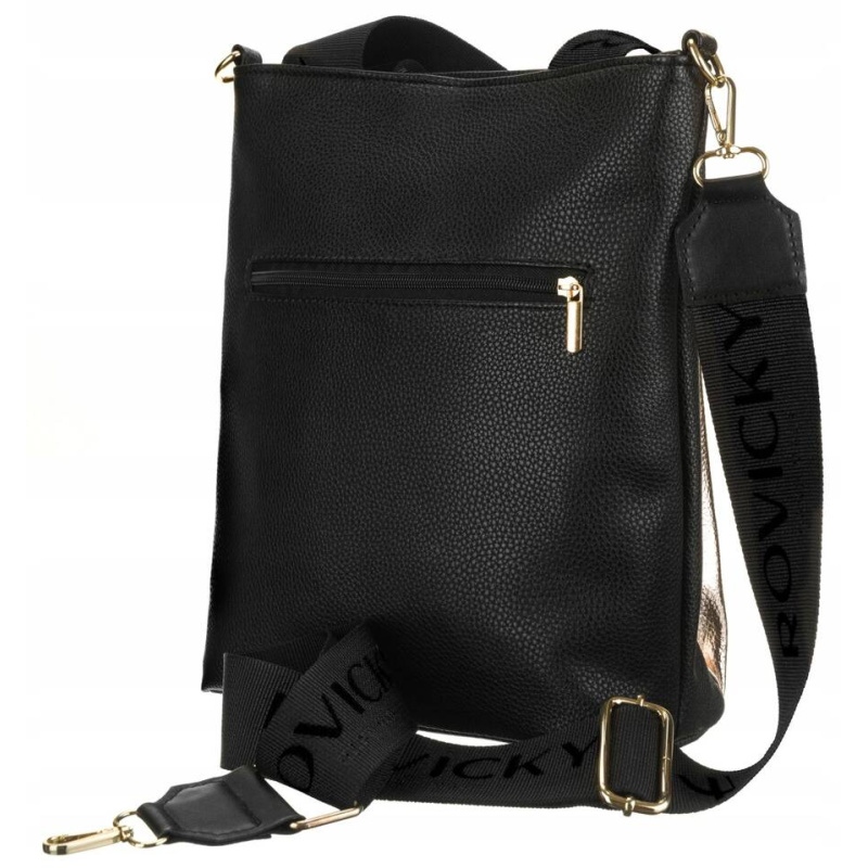 Dámska čierno-zlatá kabelka ASTRID