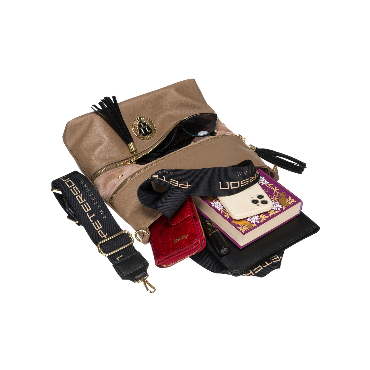 Dámska béžová kabelka DOLORES