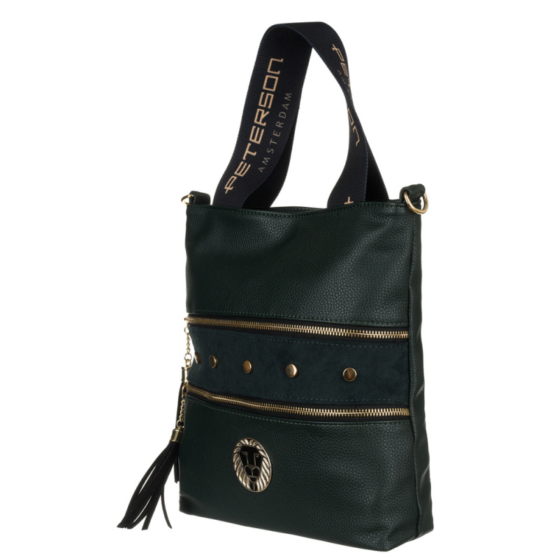 Dámska tmavozelená kabelka DOLORES