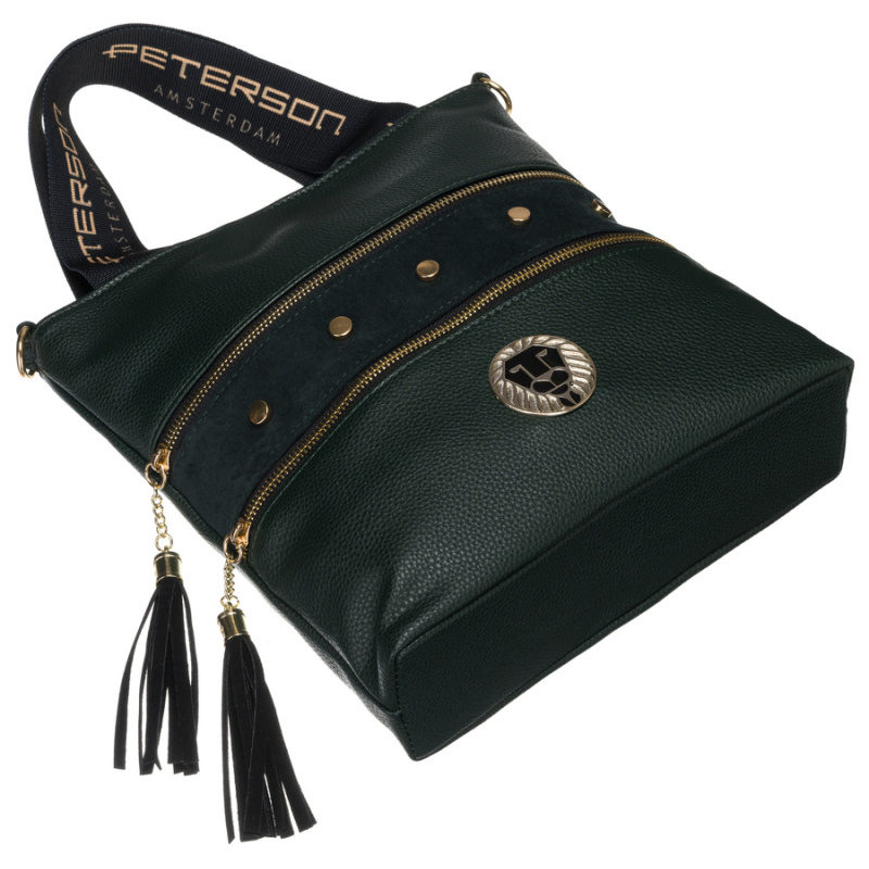 Dámska tmavozelená kabelka DOLORES