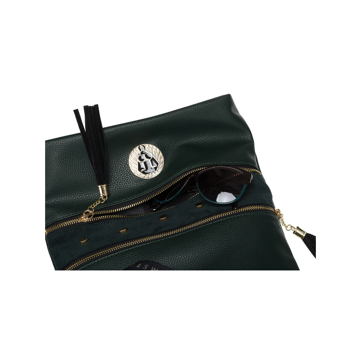 Dámska tmavozelená kabelka DOLORES