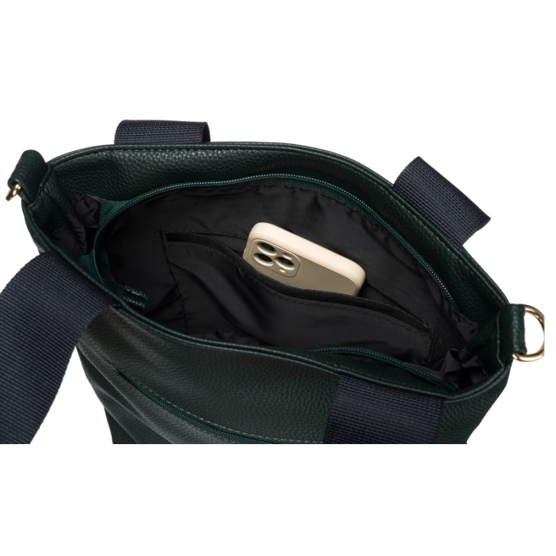 Dámska tmavozelená kabelka DOLORES