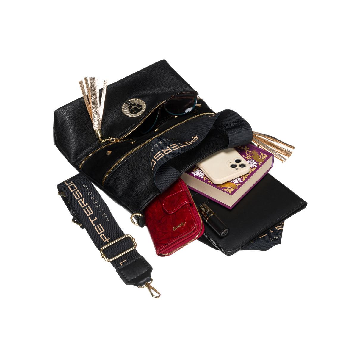 Dámska čierna kabelka DOLORES